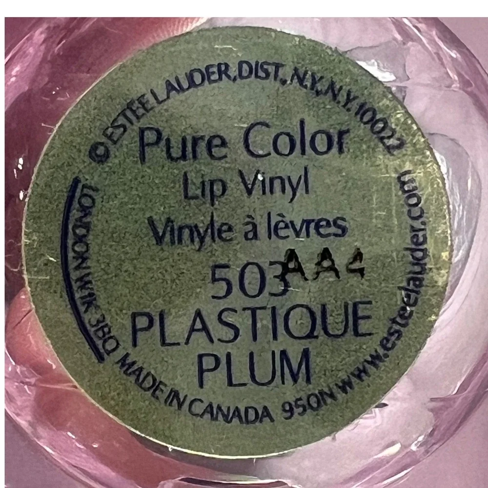 Estee Lauder Pure Color Lip‎ Vinyl 503 Plum Plastique Vintage Discontinued Mini
